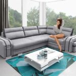 Avatar išplečiama kampinė sofa + Gr3 pufas