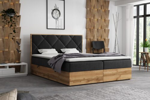 „Tulon Wood“ kontinentinė lova 160×200 cm