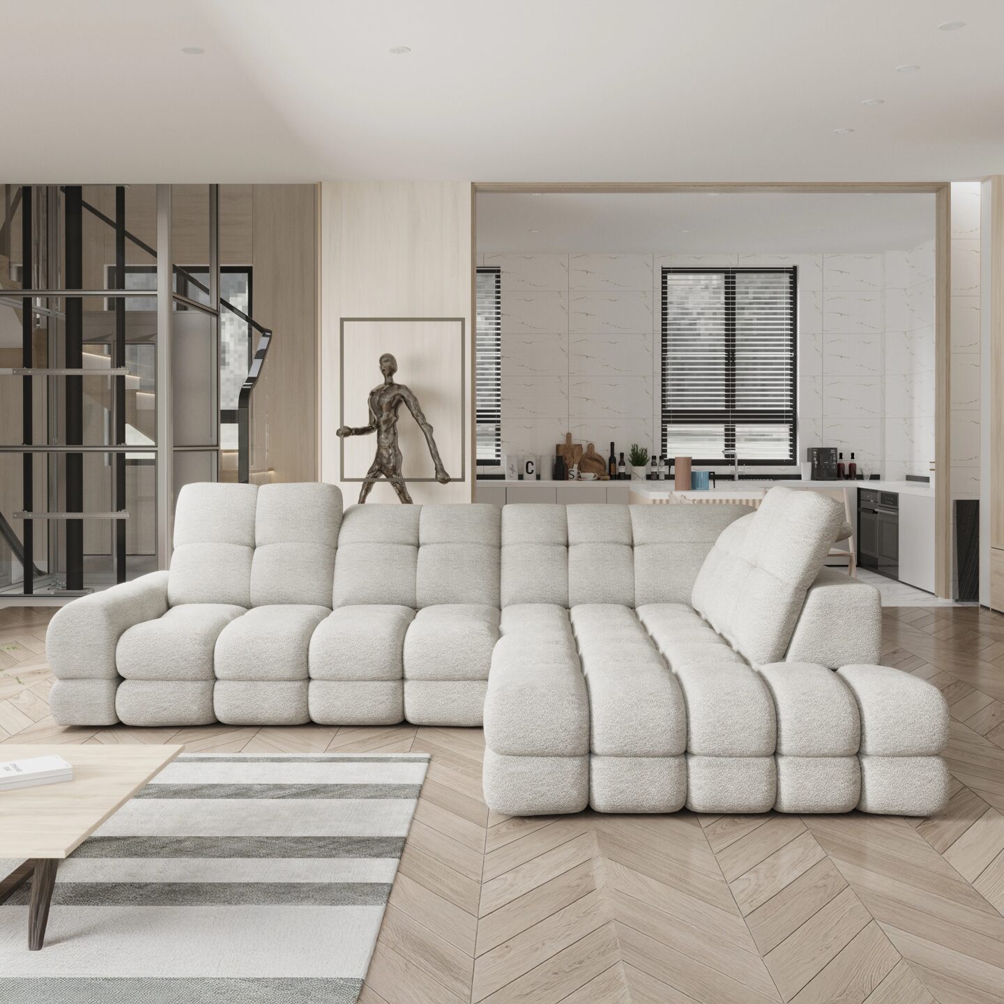 Elektrinė kampinė sofa Tollo L Gr1 - Paveikslėlis 3