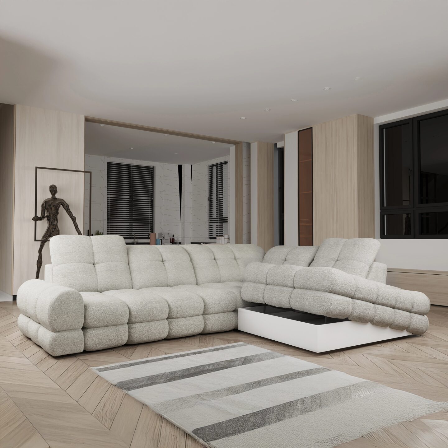 Elektrinė kampinė sofa Tollo L Gr1 - Paveikslėlis 6