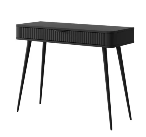 Lante tualetinis staliukas ant aukštų kojų, juodas