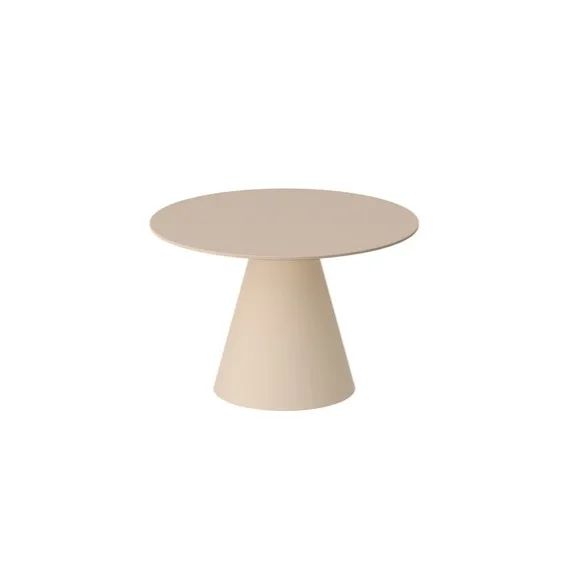 Apvalus kavos staliukas PINETO MINI 80x80 kapučino spalvos