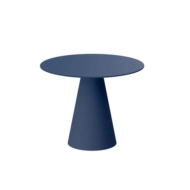 PINETO apvalus stalas 100x100 tamsiai mėlyna
