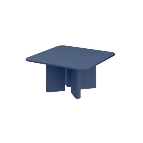 DIVERSO kavos staliukas 80×80 tamsiai mėlyna
