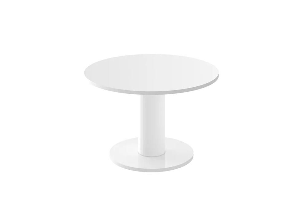 SOLO MINI kavos staliukas ⌀80cm baltas matinis