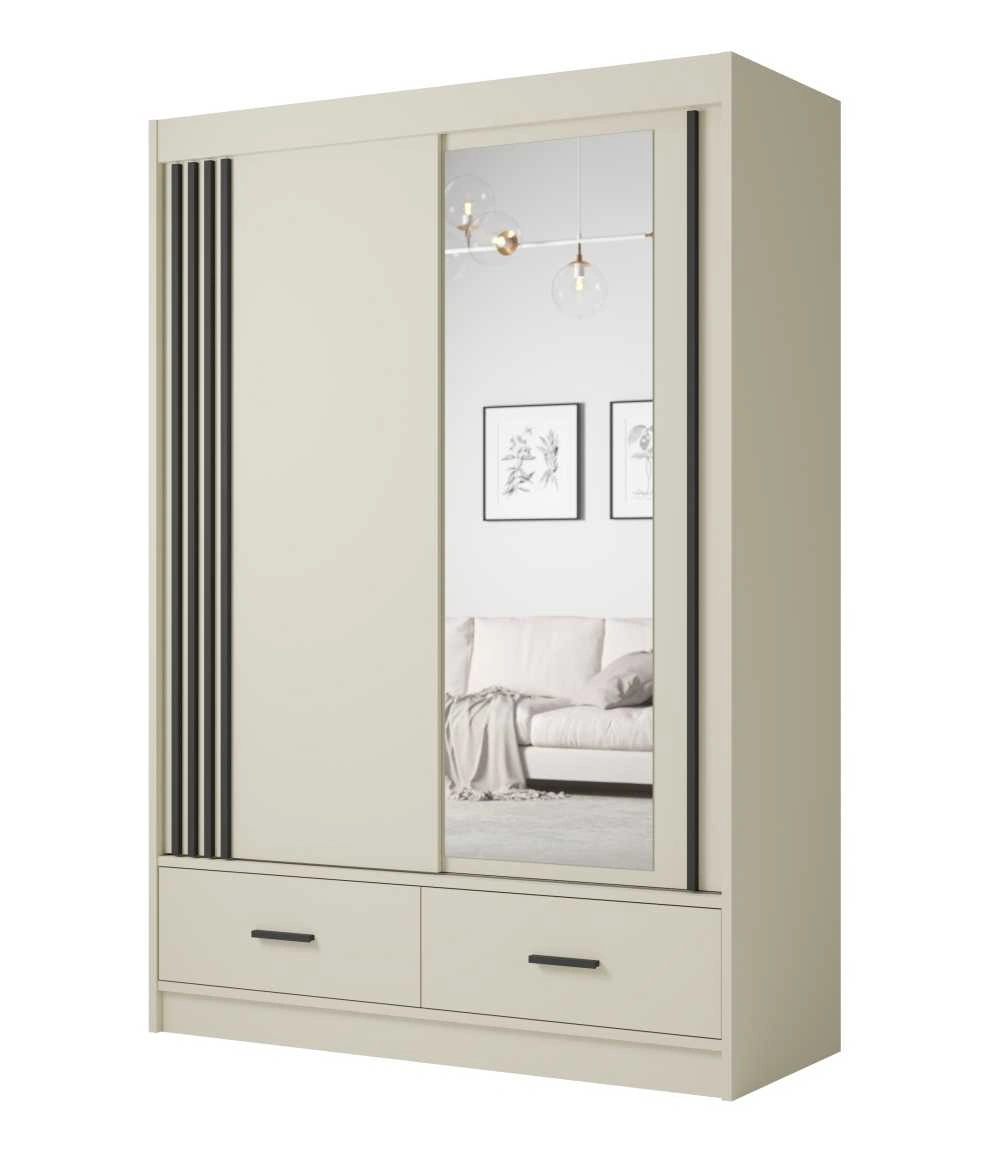 Stumdoma spinta su veidrodinėmis lamelėmis ir stalčiais, Canada CA-150 kašmyras