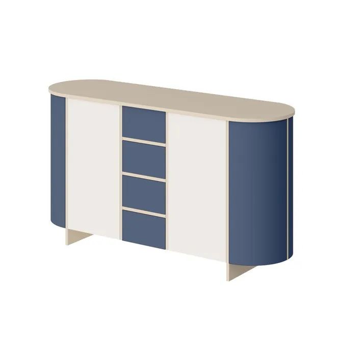 MEDUNO 163 2D4S komoda tamsiai mėlyna/kašmyras