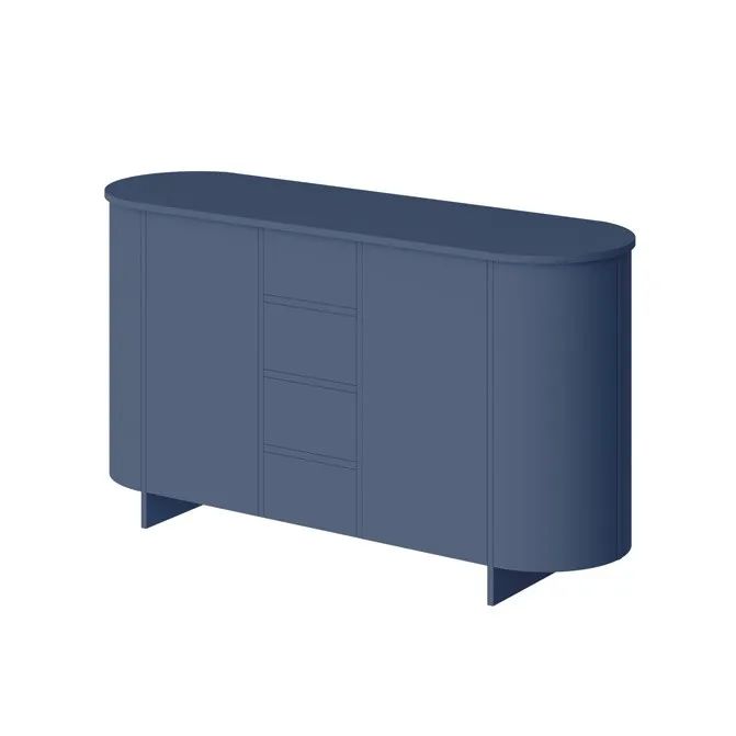 MEDUNO 163 2D4S tamsiai mėlyna komoda