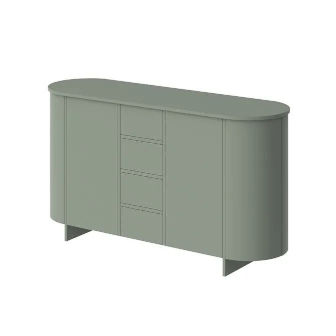 MEDUNO 163 2D4S žalia komoda