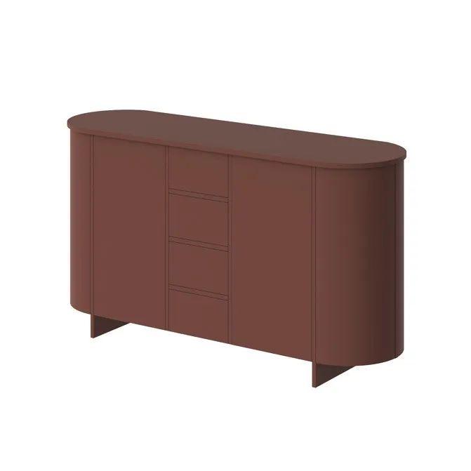 MEDUNO 163 2D4S bordo spalvos komoda