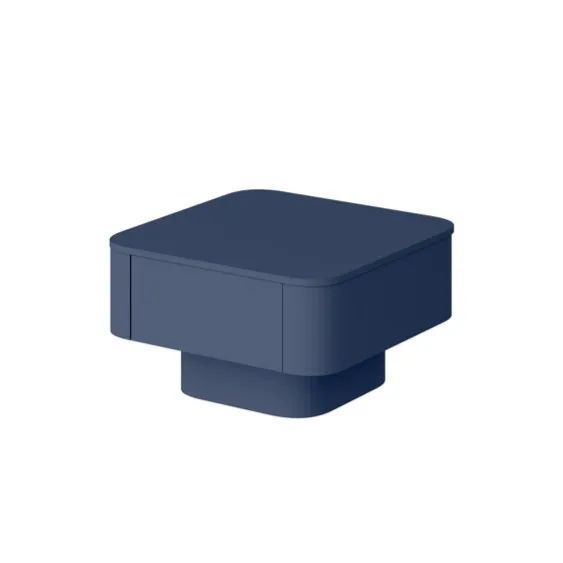GRADO 80x80 tamsiai mėlynas kvadratinis kavos staliukas