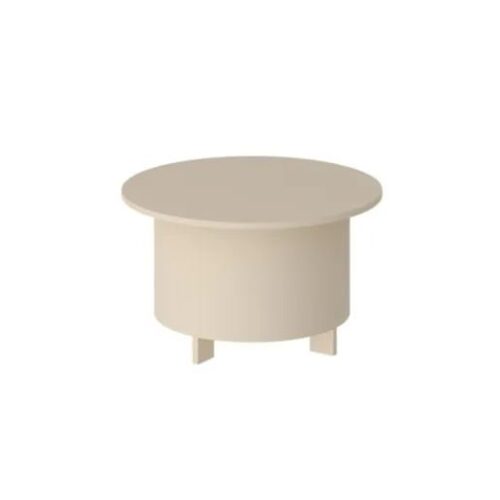 Apvalus kavos staliukas SALVO AC 80×80 kapučino spalvos