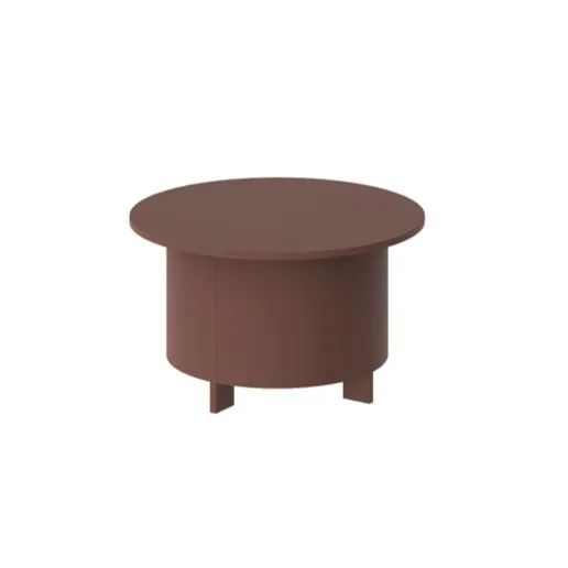 SALVO AC 80x80 bordo spalvos apvalus kavos staliukas