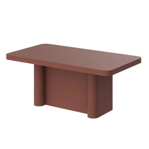 PORTOFINO išskleidžiamas stalas 160(412)x100 bordo spalvos