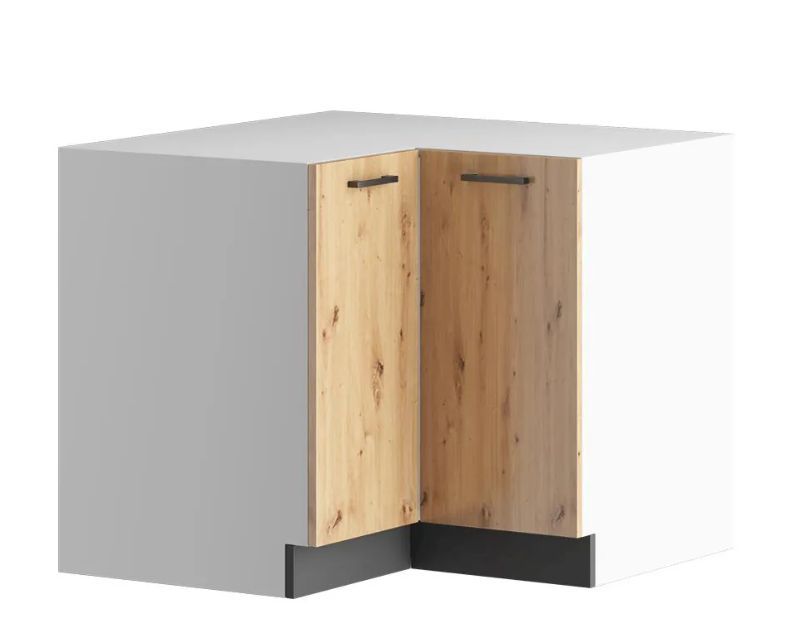 Apatinė kampinė spintelė 90/90 cm Clara DRP P/L - 2 fasadai