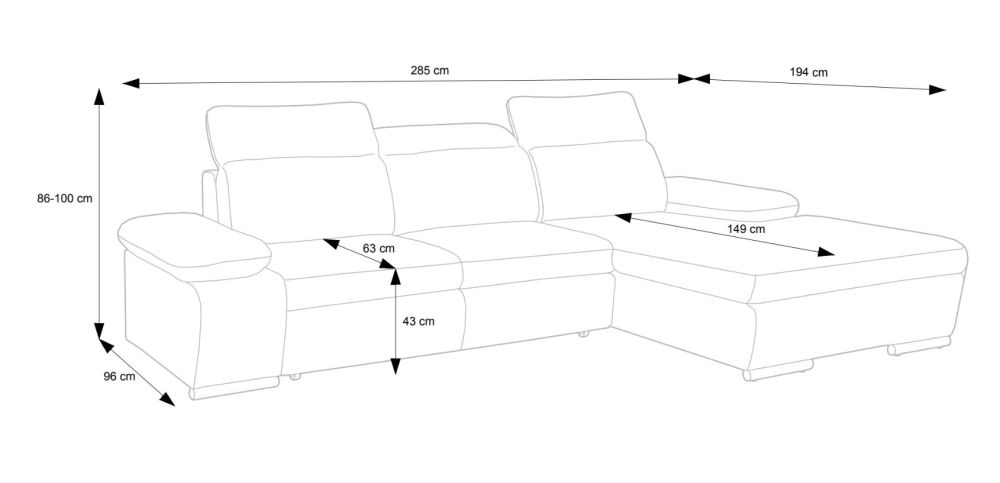 Orlando Gr2 kampinė sofa-lova — изображение 4