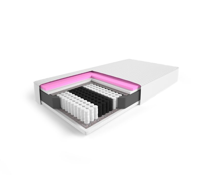 Čiužinys 200x180 su kišenėmis ir viskoelastiniu užpildu