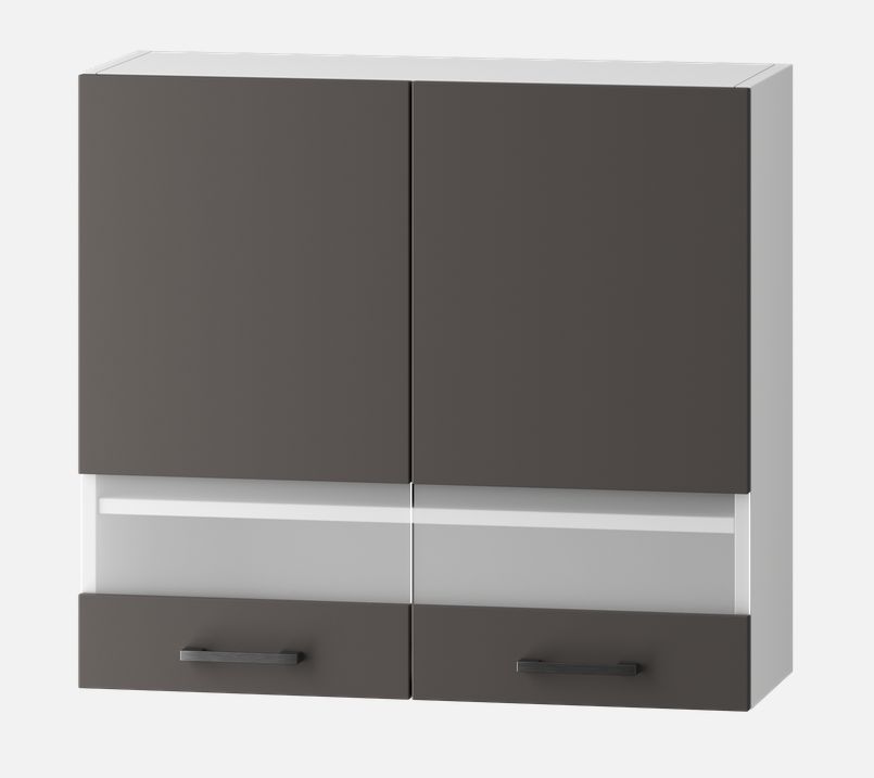 Viršutinė spintelė 80 cm vitrina Clara WS80 SP