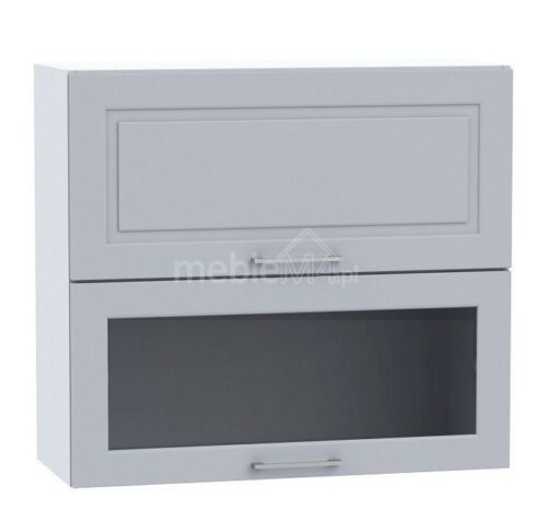 Viršutinė pakabinama spintelė, vitrina 80 cm Natalia WS80 GR F/2 SD