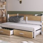 SOLANO jaunimo išskleidžiama lova dviem asmenims 90x190 cm