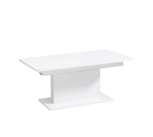 OPTI kavos staliukas – baltas blizgus