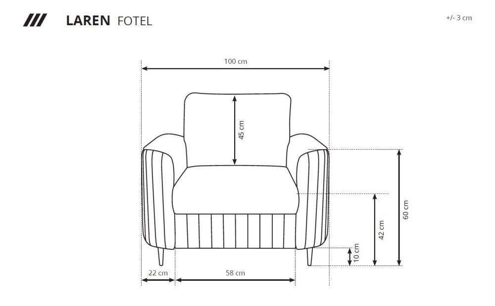 Laren Gr2 atlenkiamoji kėdė - Paveikslėlis 6