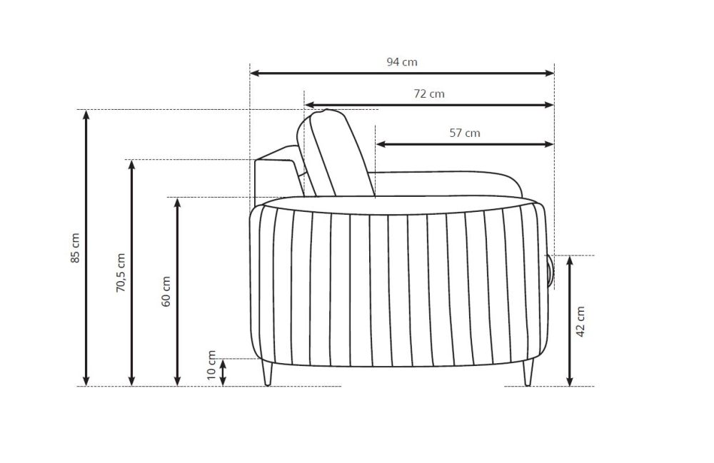 Laren Gr2 atlenkiamoji kėdė - Paveikslėlis 7