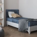 Lova su daiktadėže ir minkštu čiužiniu LAGOS I 90x200 cm