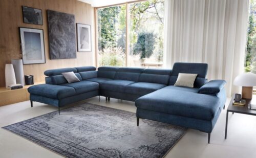 Blues U2 Gr1 išskleidžiama kampinė sofa