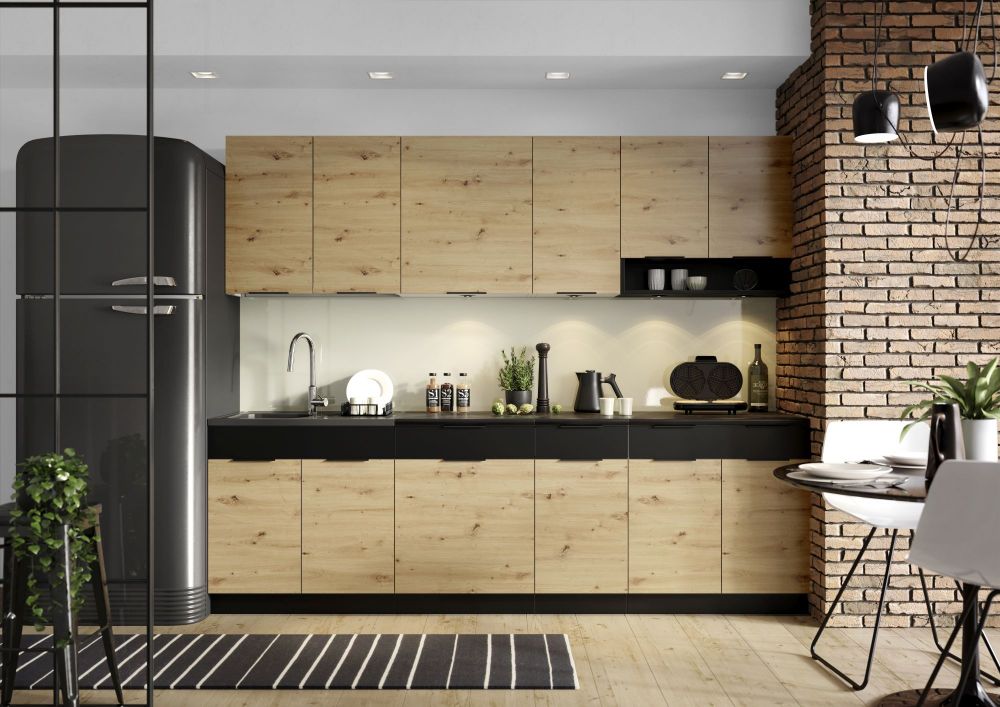 Elena palėpės virtuvės komplektas 260 cm - SPECIALUS PASIŪLYMAS