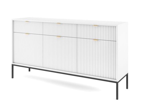 Nova komoda su stalčiais KSZ-154 balta