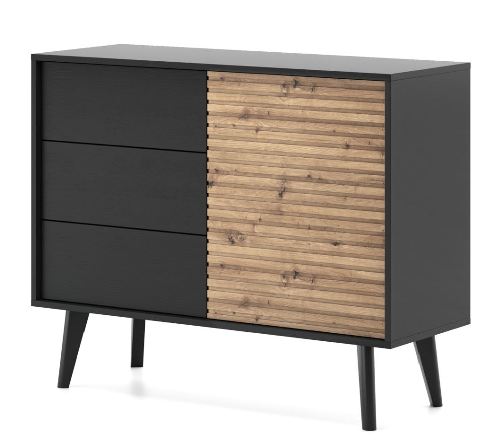Willow KSZ104 komoda su grioveliais fasaduose
