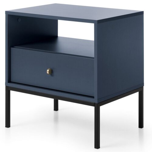 Tamsiai mėlynas Mono MS54 naktinis staliukas