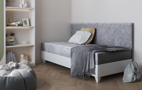 Lova su daiktadėže ir minkštu čiužiniu LAGOS II 90×200 cm