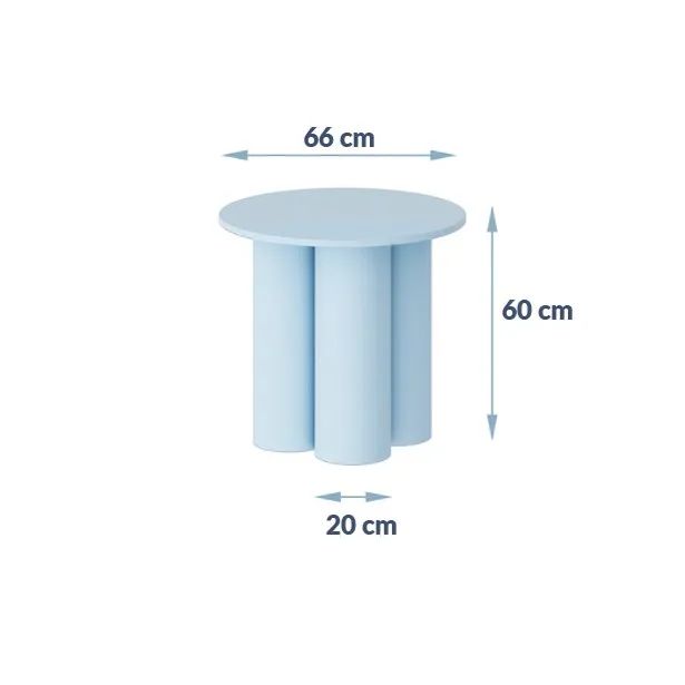 COMO 66 tamsiai mėlynas kavos staliukas - Paveikslėlis 2
