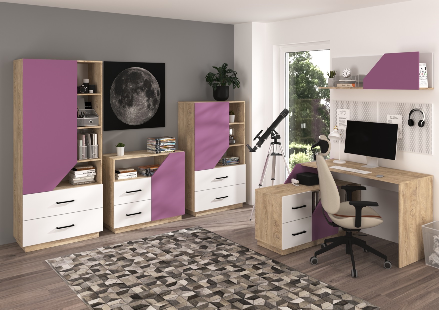 EPA baldai #5 jaunimo sieninių sekcijų komplektas