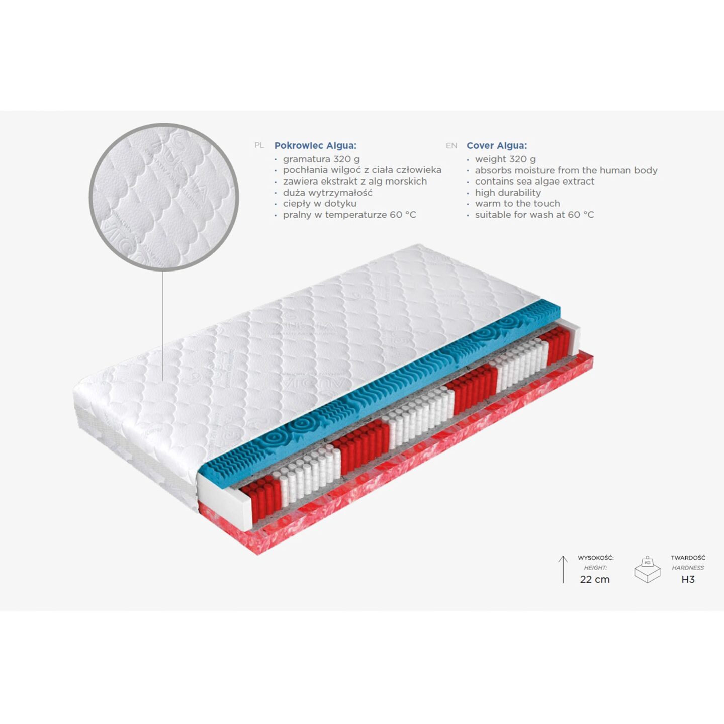 „Eco Marin“ čiužinys 70x200 Gr1 — изображение 2