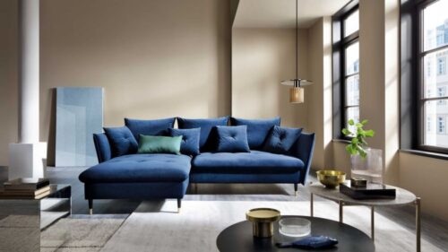 Sulankstoma kampinė sofa su pagalvėlėmis Glam Gr2