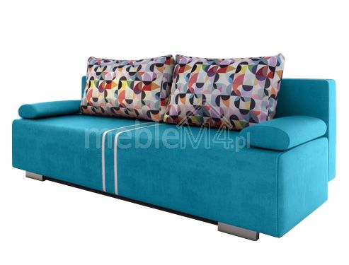 Malina sofa-lova su pagalvėlėmis