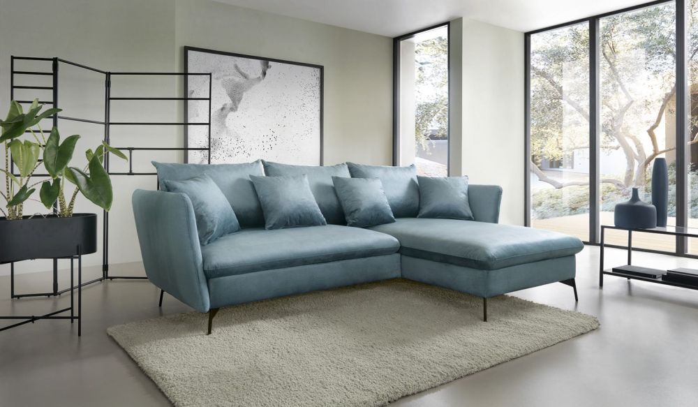 Sulankstoma kampinė sofa su Viton Gr1 pagalvėlėmis