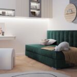 Lova su konteineriu ir minkštu čiužiniu COIMBRA II 90x200 cm