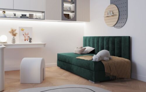 Lova su konteineriu ir minkštu čiužiniu COIMBRA II 90×200 cm