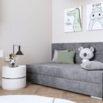 TOMAR II lova su daiktadėže ir minkštu čiužiniu 90x200 cm