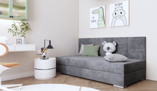 TOMAR II lova su daiktadėže ir minkštu čiužiniu 90×200 cm