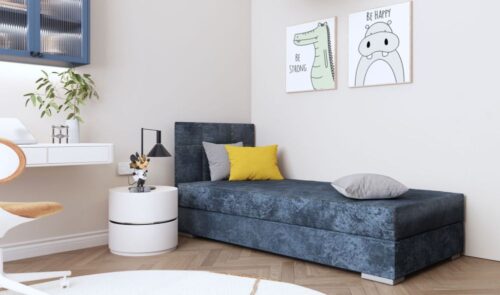 Lova su daiktadėže ir minkštu čiužiniu SINTRA I 90×200 cm