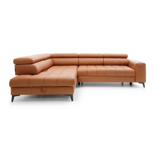 Baggio kampinė sofa, natūrali oda, Gr1