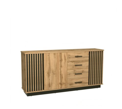 Sistema „LAMELO“ LA21 (3D4S komoda) – juoda