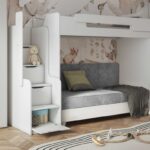 Dvi minkštos lovos Lagos II + Dorian mezzanine 90x200 cm