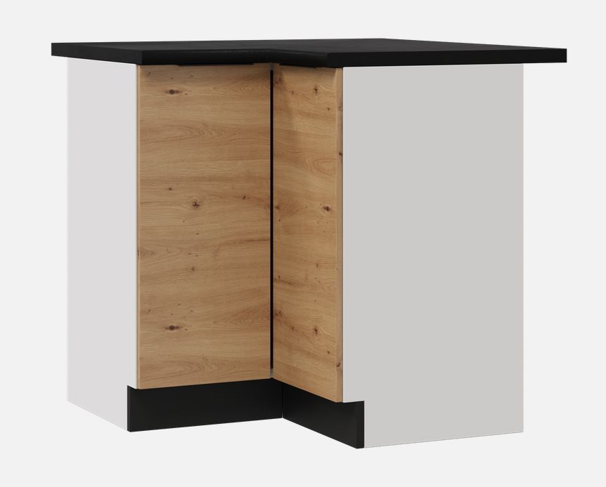 Apatinė kampinė spintelė 90/90 cm Elena DRP P/L