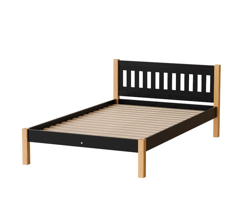 Lova „GAJA“ – juoda/natūralus ąžuolas